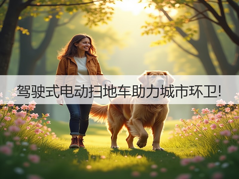 驾驶式电动扫地车助力城市环卫!
