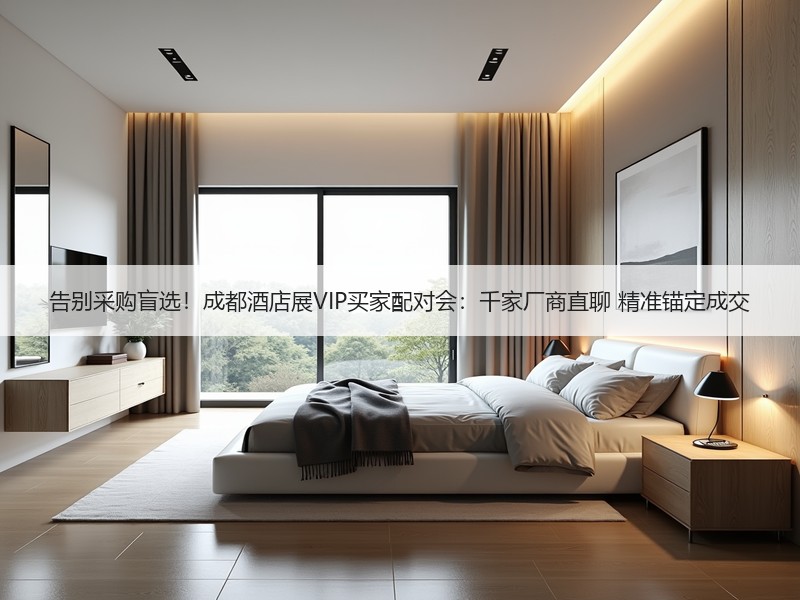 告别采购盲选！成都酒店展VIP买家配对会：千家厂商直聊 精准锚定成交