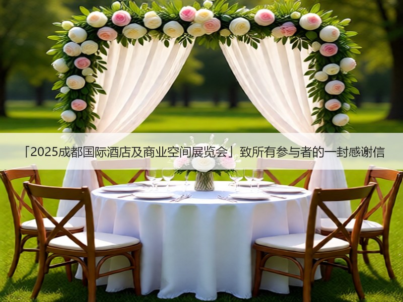 「2025成都国际酒店及商业空间展览会」致所有参与者的一封感谢信