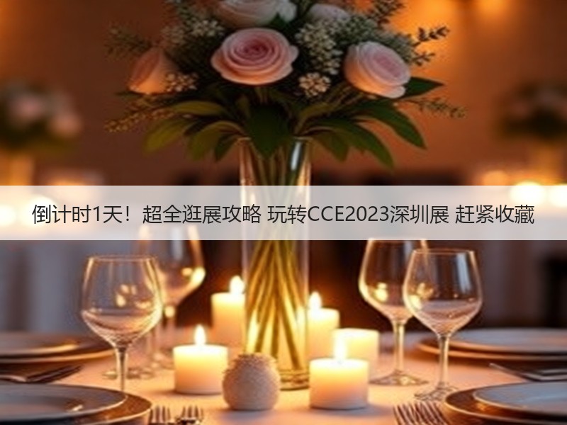 倒计时1天！超全逛展攻略 玩转CCE2023深圳展 赶紧收藏