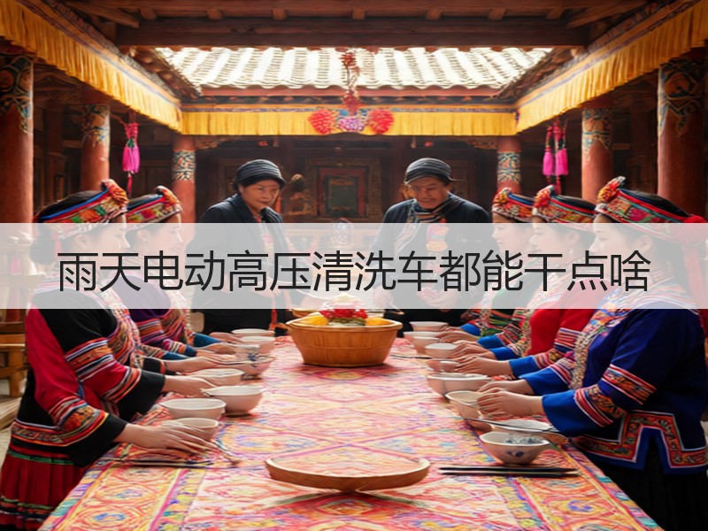 雨天电动高压清洗车都能干点啥