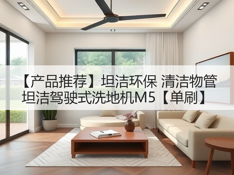 【产品推荐】坦洁环保 清洁物管 坦洁驾驶式洗地机M5【单刷】