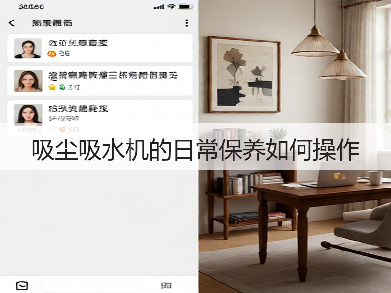 吸尘吸水机的日常保养如何操作