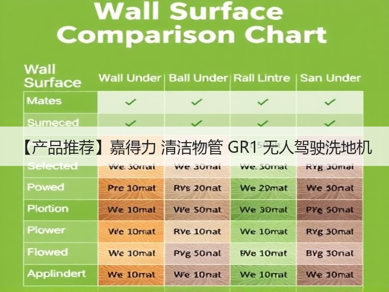 【产品推荐】嘉得力 清洁物管 GR1 无人驾驶洗地机