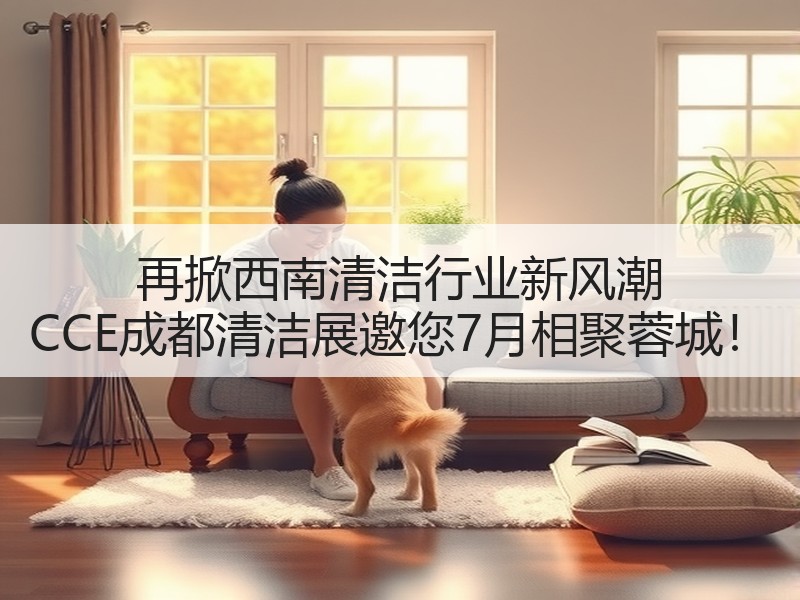 再掀西南清洁行业新风潮 CCE成都清洁展邀您7月相聚蓉城！